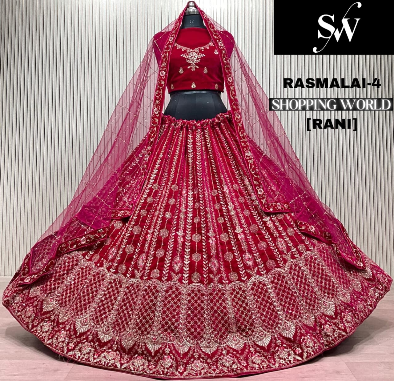 Rani Pink Bridal Lehenga