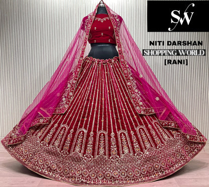 Rani Pink Bridal Lehenga