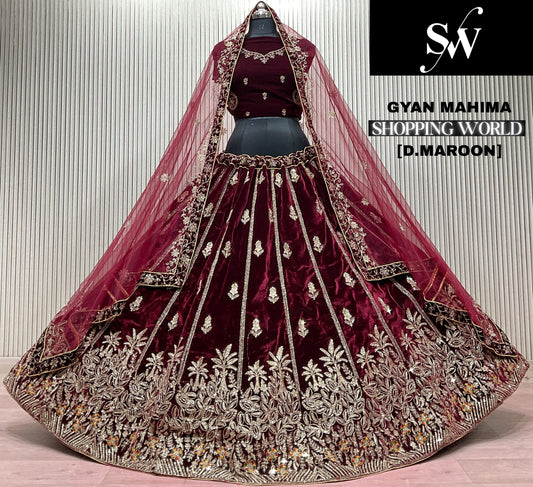 Light Maroon Bridal Lehenga