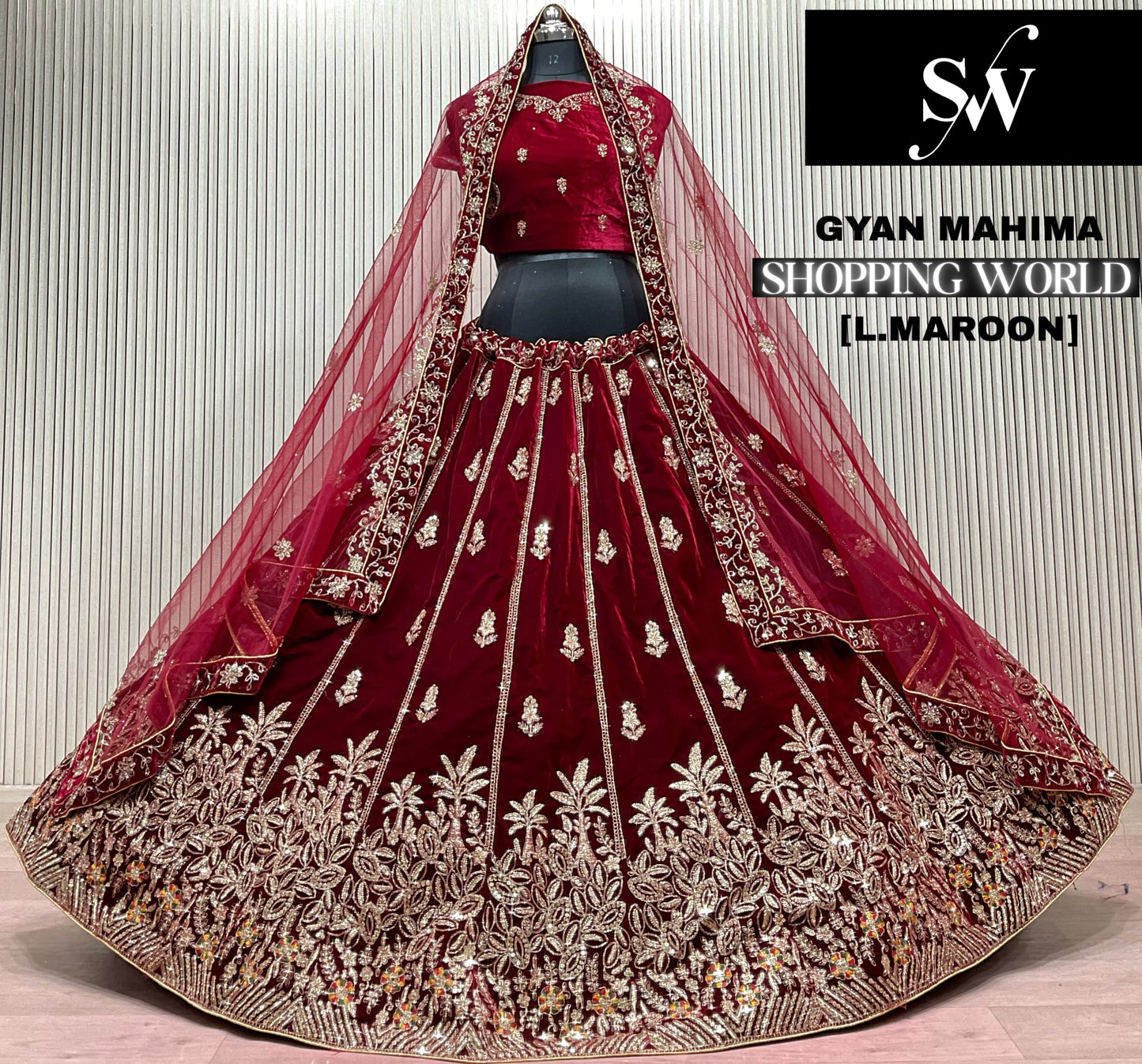 Rani Pink Bridal Lehenga