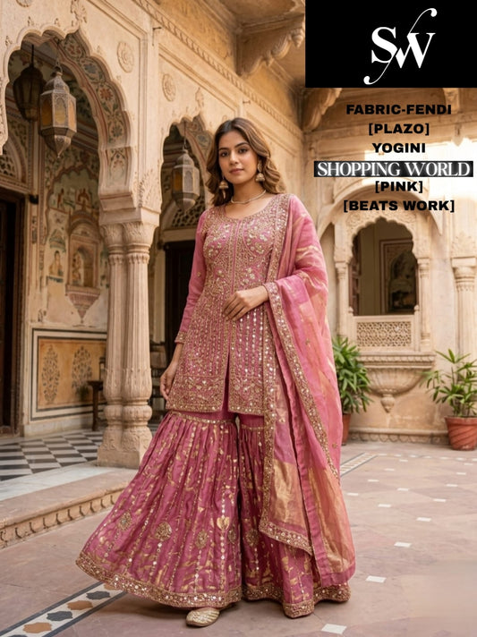 Pink Fendi Long Plazo Dress