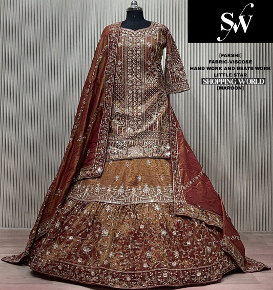Rama Green Viscose Long Farshi Garara Dress Material Special