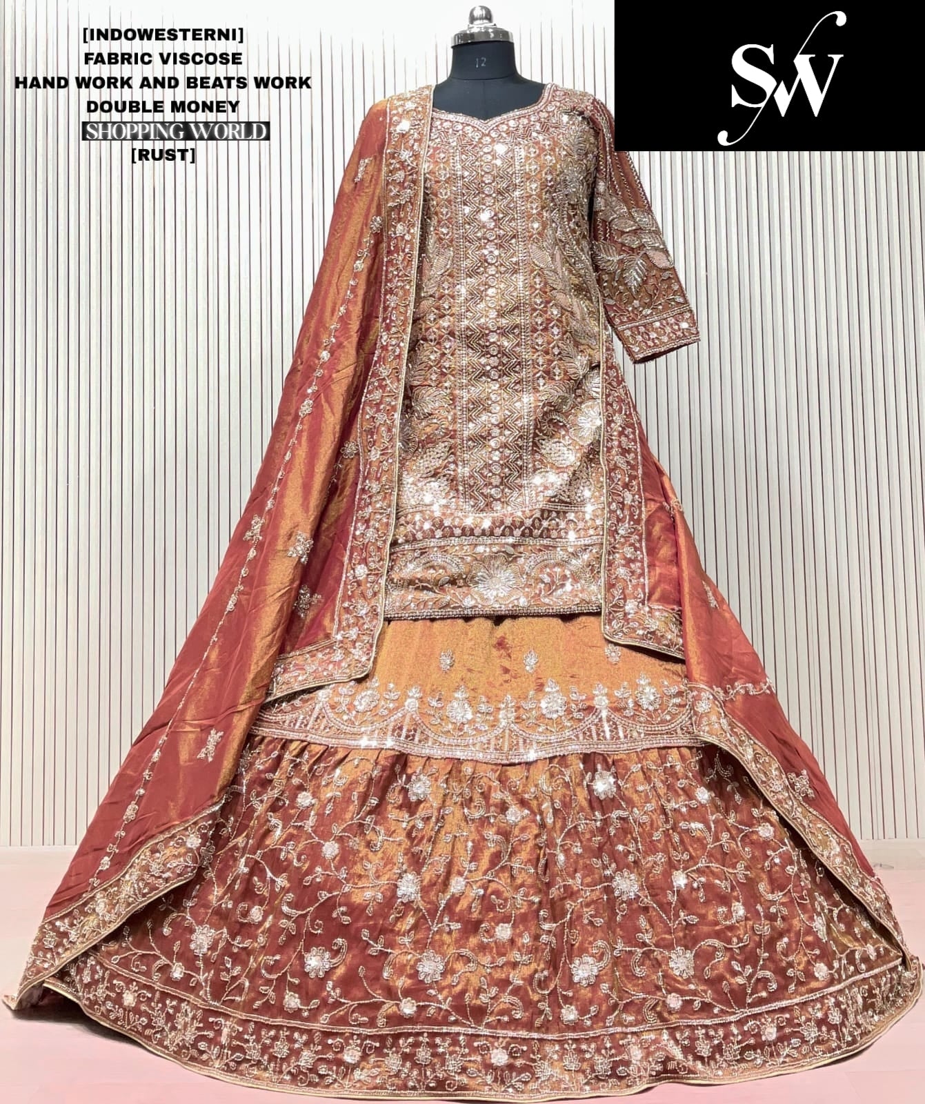 Sky Blue Viscose Long Farshi Garara Dress Material Special