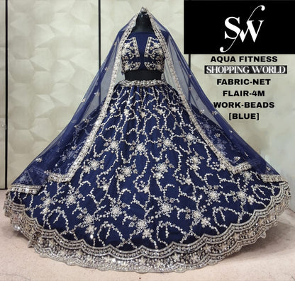 Wine Designer Net Lehenga