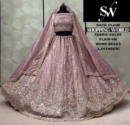 Lavender Salsa Lehenga
