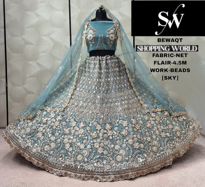 Chiku golden Net Lehenga