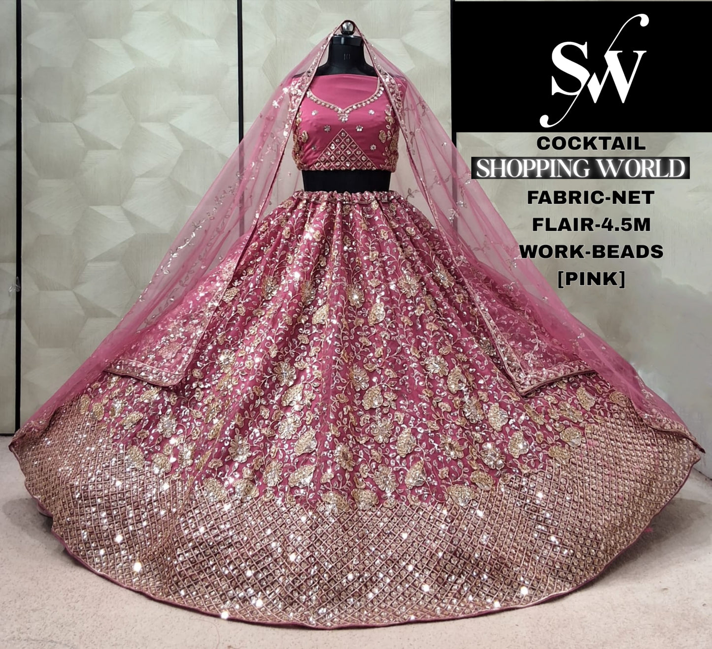 Chiku Golden Net Lehenga
