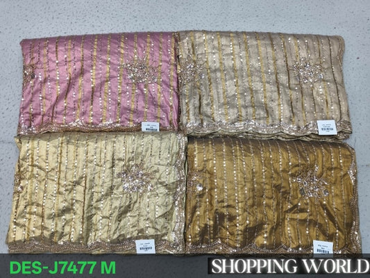 Pink Mustard Golden Silver  Designer Saree