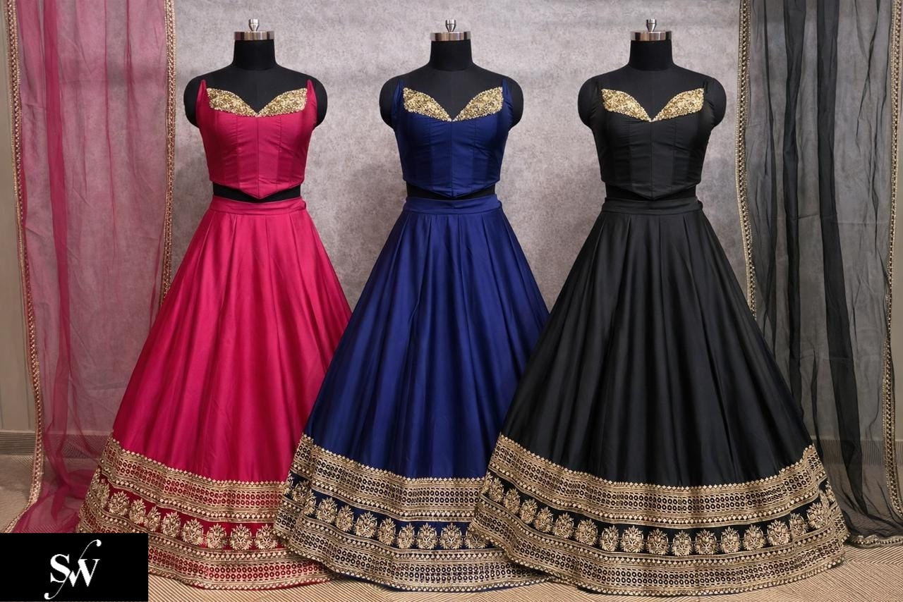 Baby Pink Crop Top Lehenga