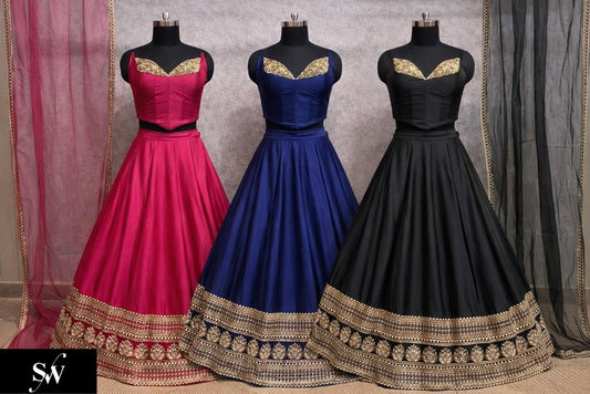 Baby Pink Crop Top Lehenga