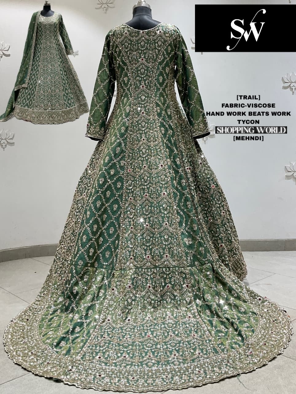 Blue Viscose long Dress Farshi Garara Dress Special