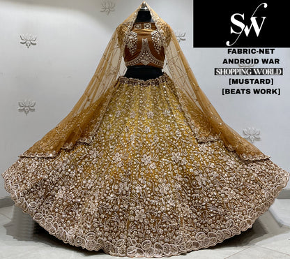 Maroon Net Lehenga