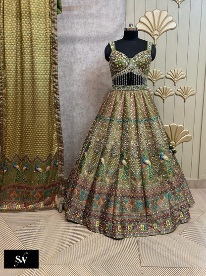 Pink PDP Crop Top Lehenga
