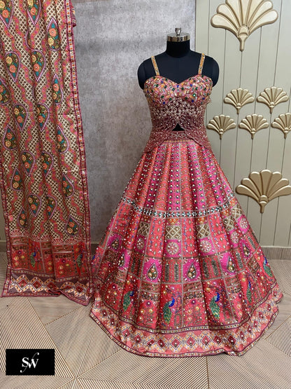 Pink PDP Crop Top Lehenga
