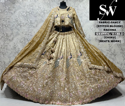 Mehandi crop top Lehenga