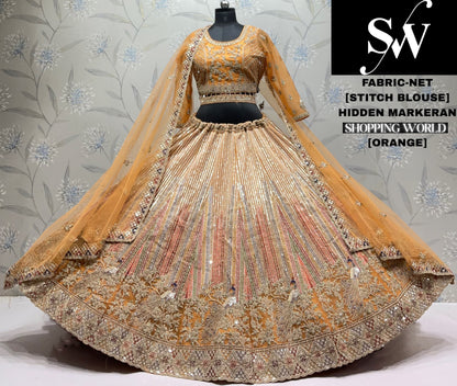 White crop top Lehenga