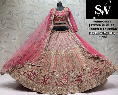 White crop top Lehenga