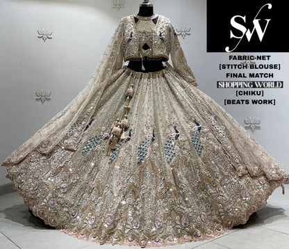 Onion crop top Lehenga