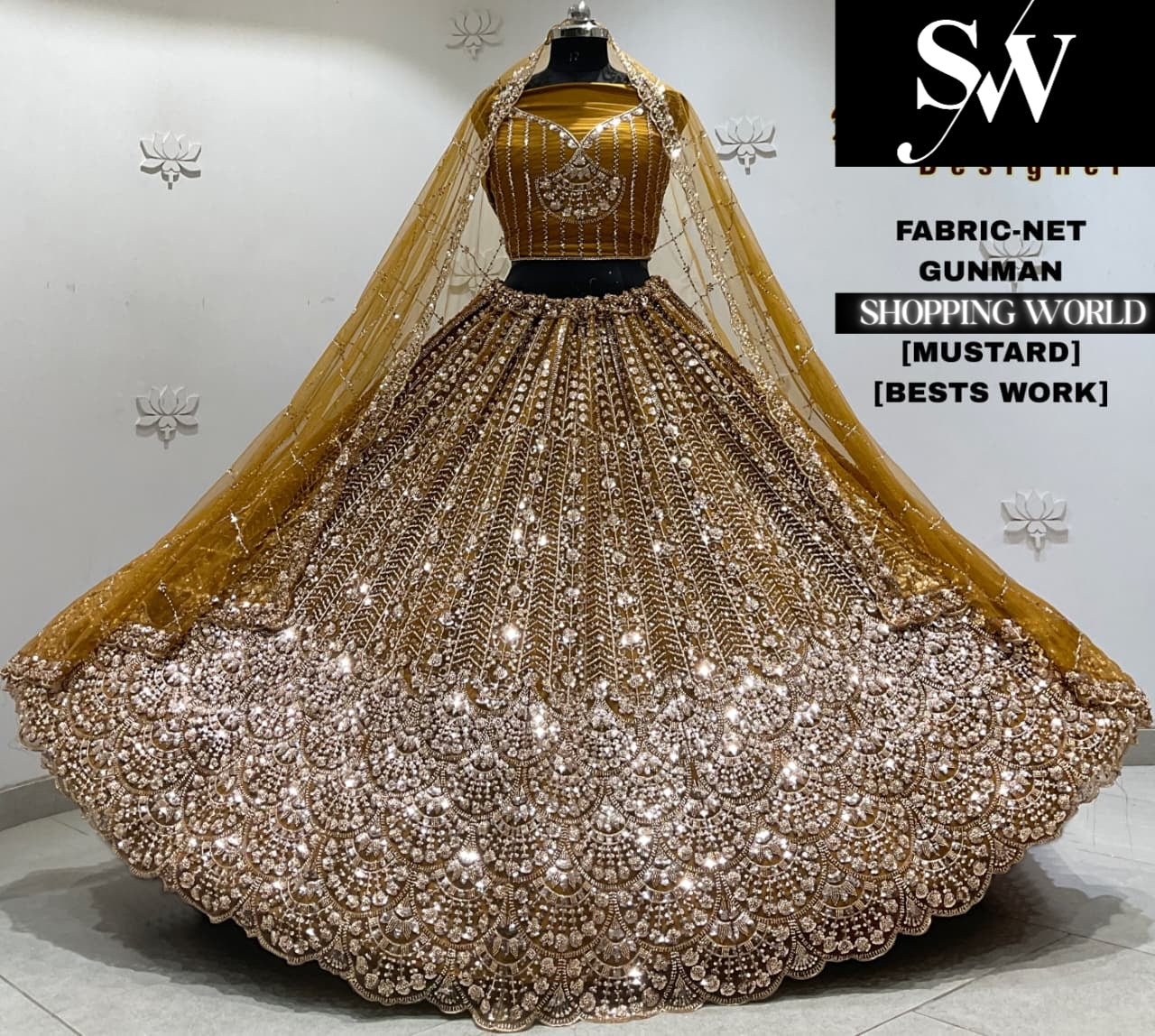 Rani pink net semi stitch partywear Lehenga