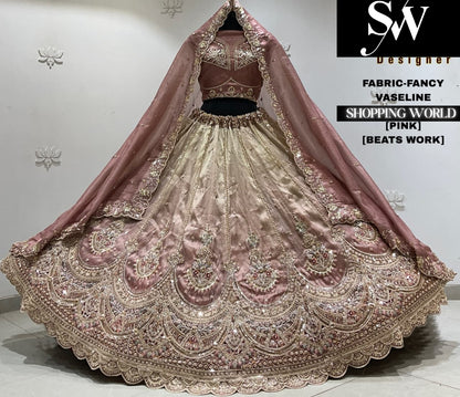 Mehandi fancy semi stitch partywear Lehenga