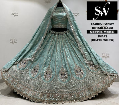 Mehandi net Lehenga