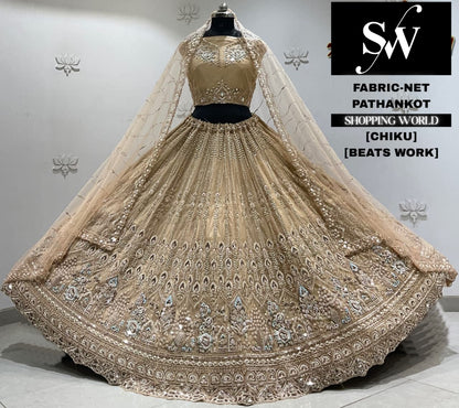 White net Lehenga