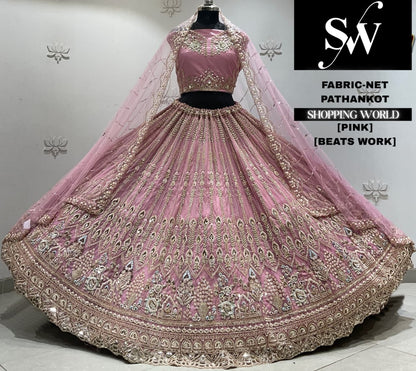 White net Lehenga
