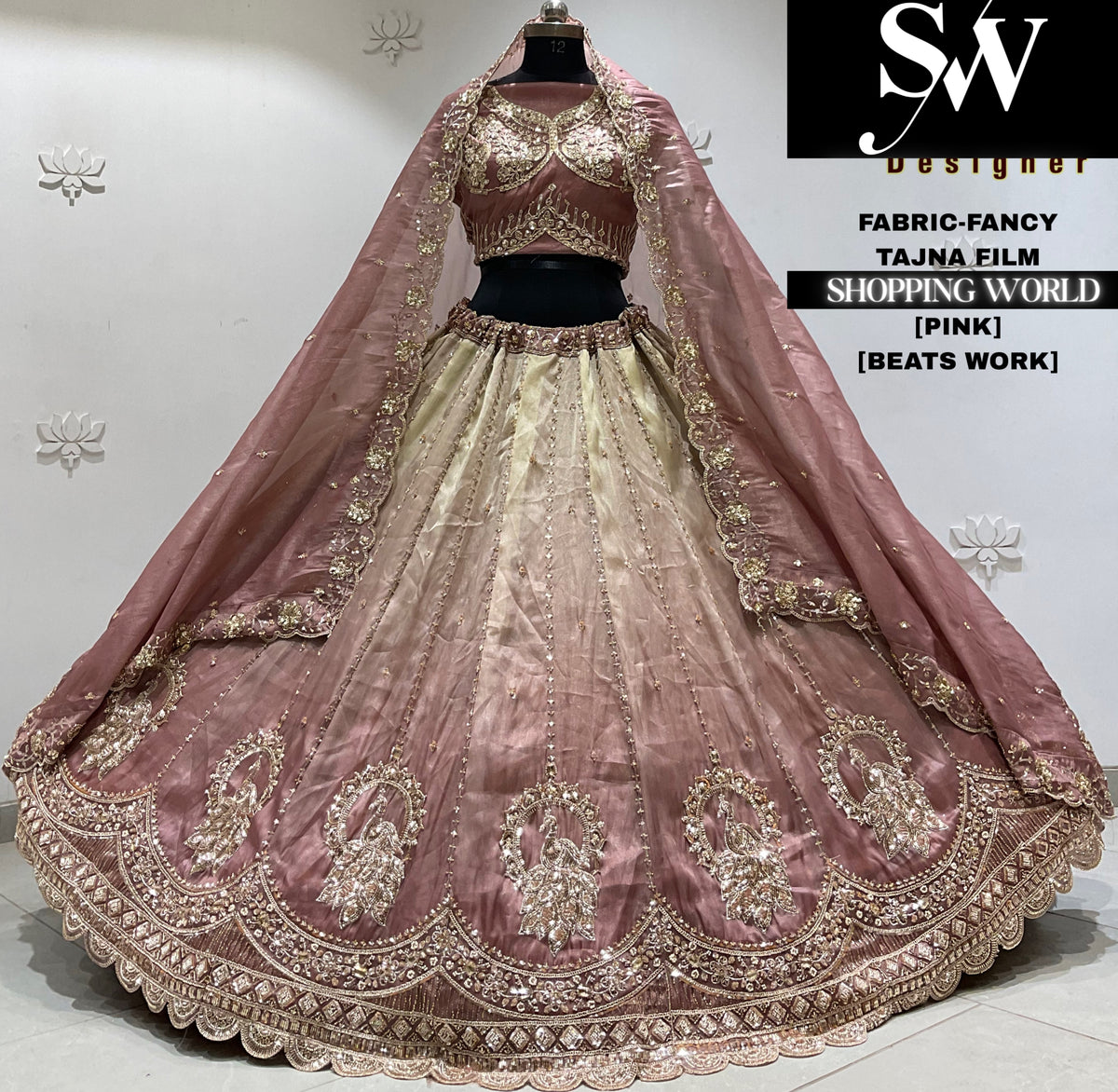 Mehandi green fancy Lehenga