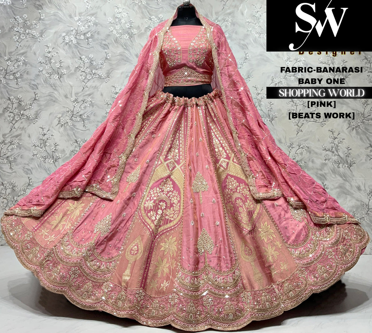 Grey fancy crop top Lehenga