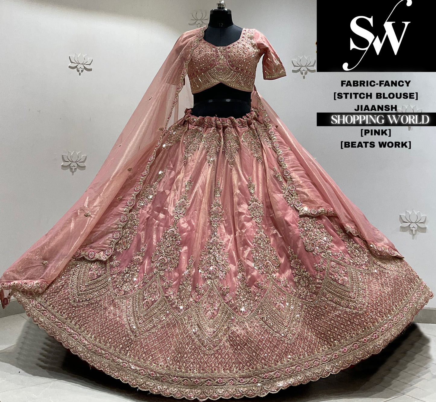 Peach fancy Lehenga