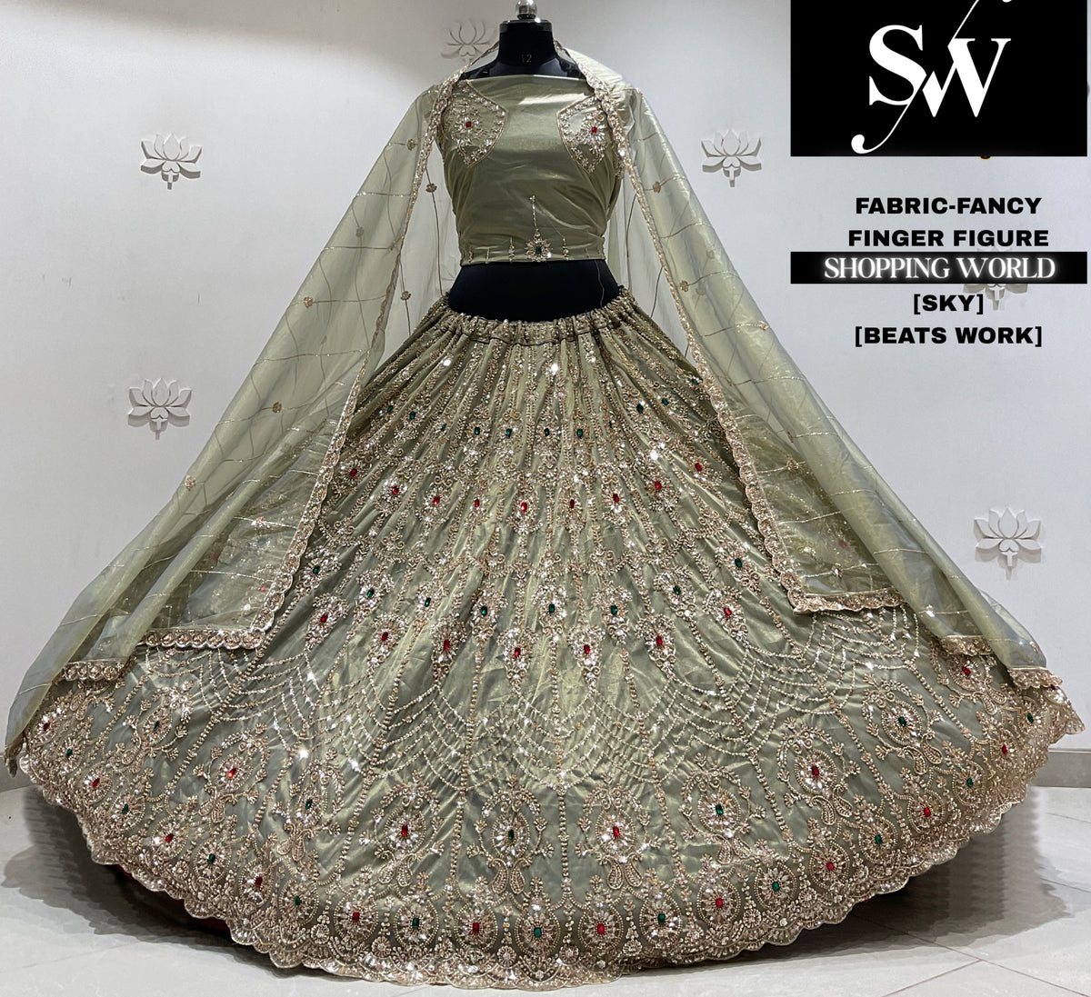 Peach fancy Lehenga