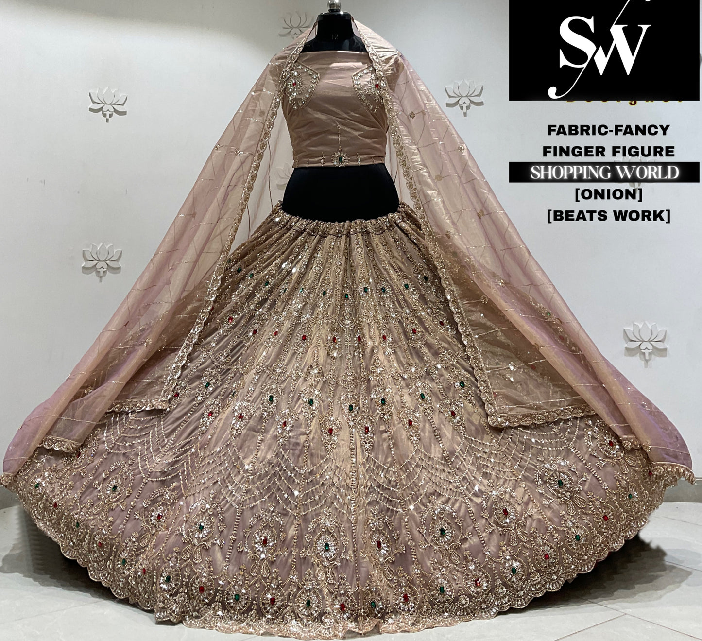 Peach fancy Lehenga