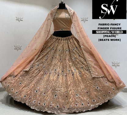 Peach fancy Lehenga
