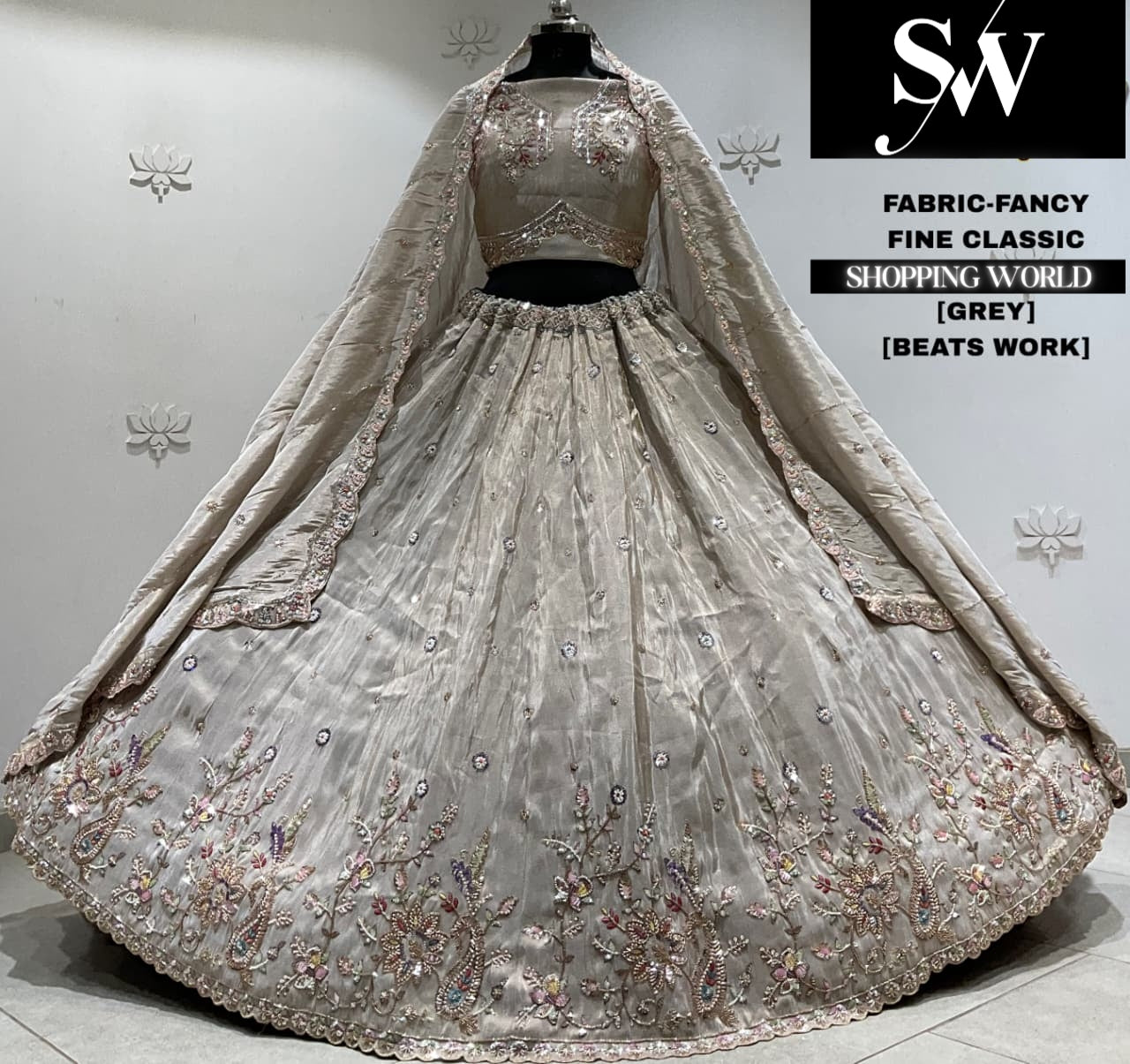 Sky blue fancy Lehenga