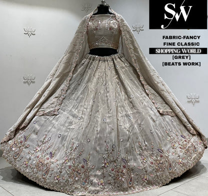 Sky blue fancy Lehenga