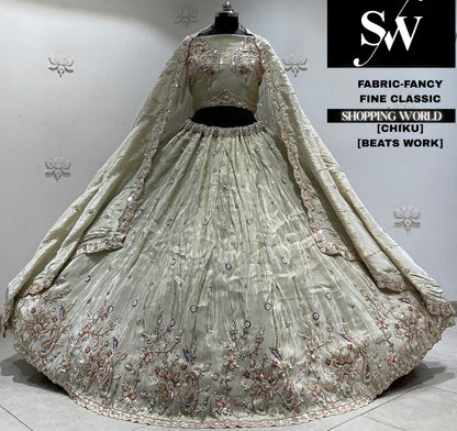 Sky blue fancy Lehenga