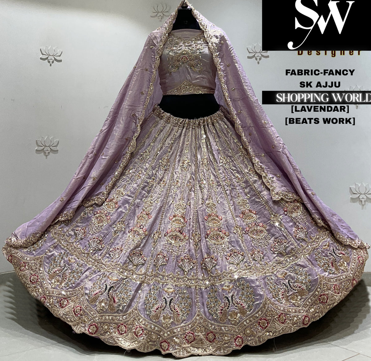 Sky blue fancy Lehenga