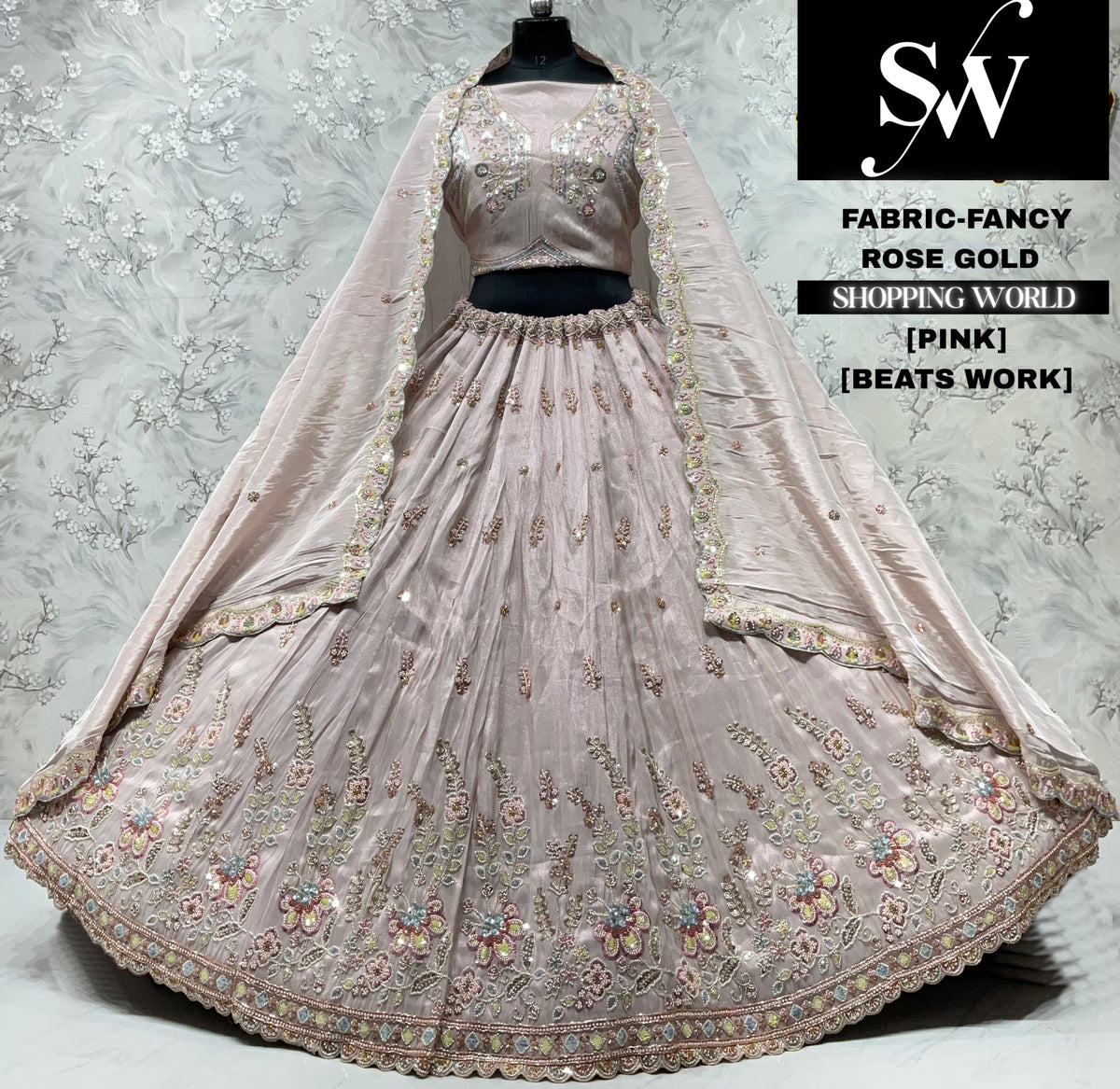 Golden chiku Fancy Lehenga