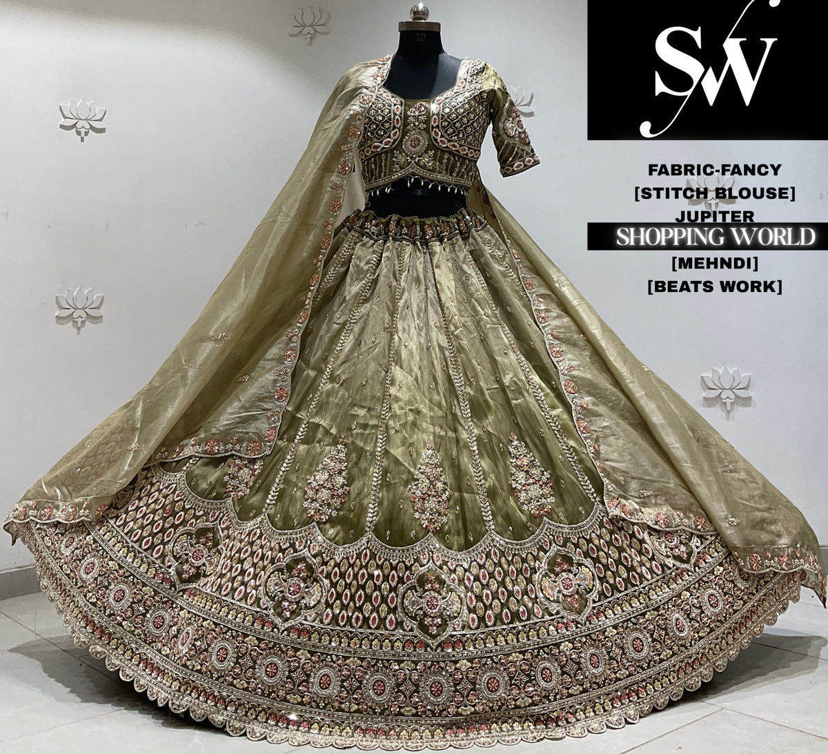 Peach Fancy Lehenga