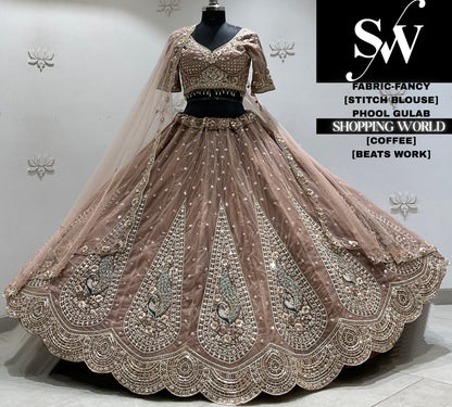 Lavender fancy Crop top Lehenga