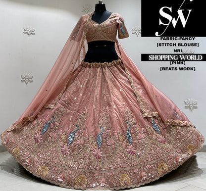 Lavender fancy Crop top Lehenga