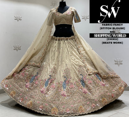 Lavender fancy Crop top Lehenga