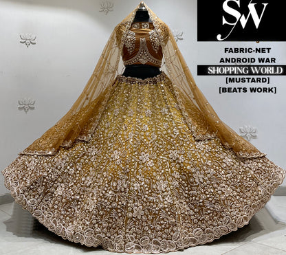 Maroon net Lehenga