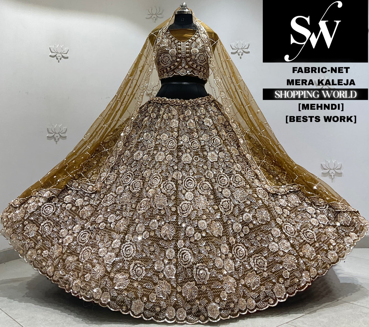 Rani pink net Lehenga