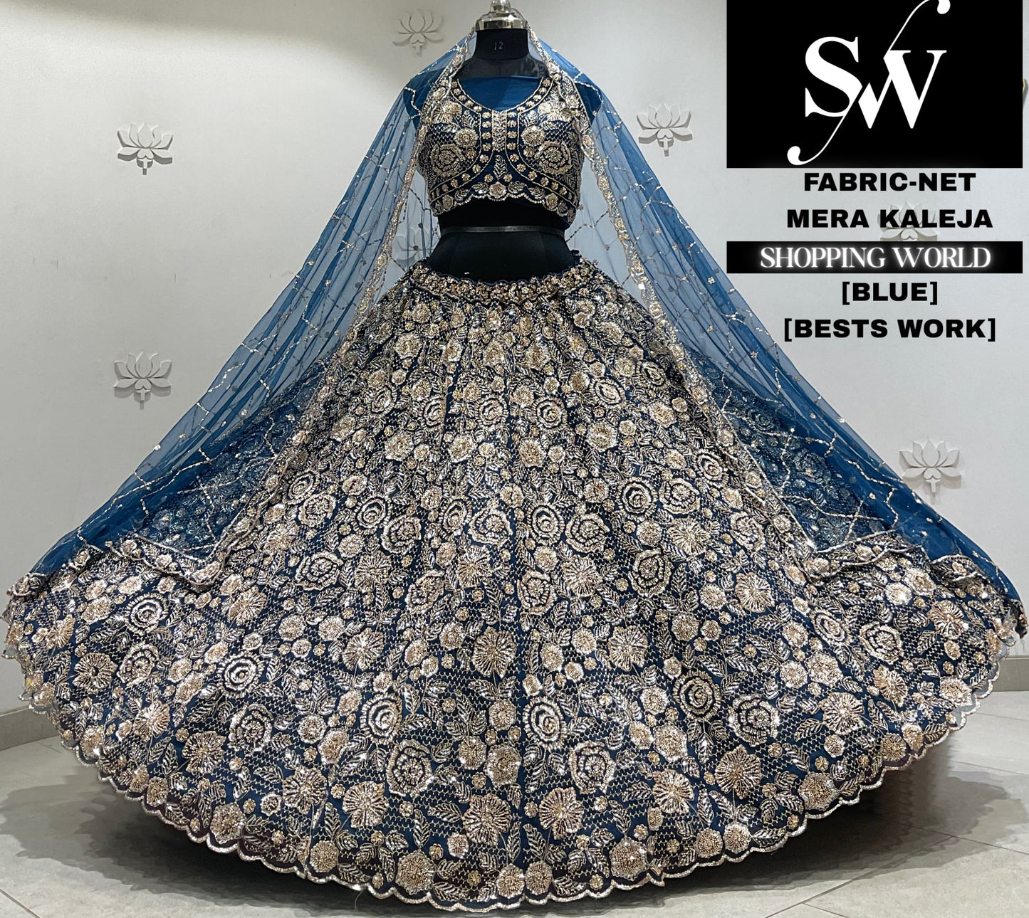 Rani pink net Lehenga
