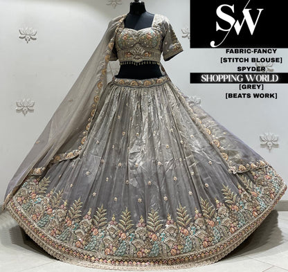 Grey fancy Lehenga