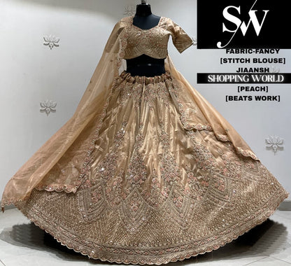 Lavender fancy crop top Lehenga