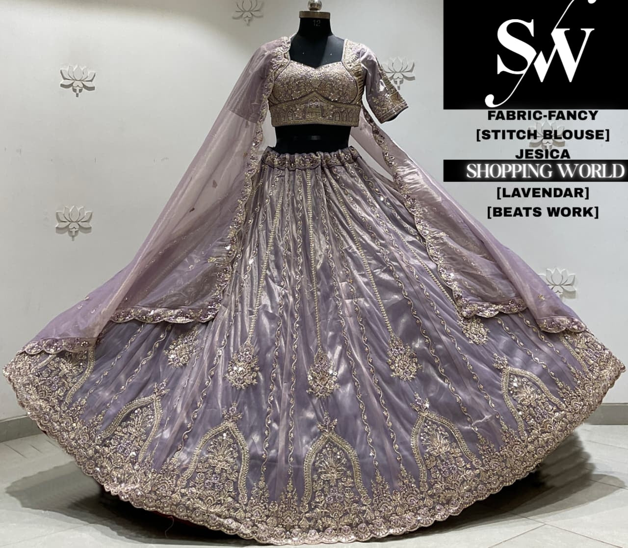 Lavender fancy Lehenga