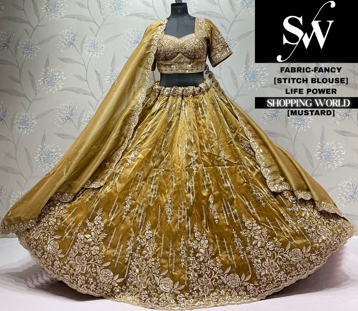 Pink fancy crop top Lehenga