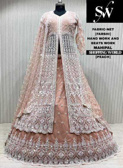 White net Long Farshi Garara Indo Western Dress
